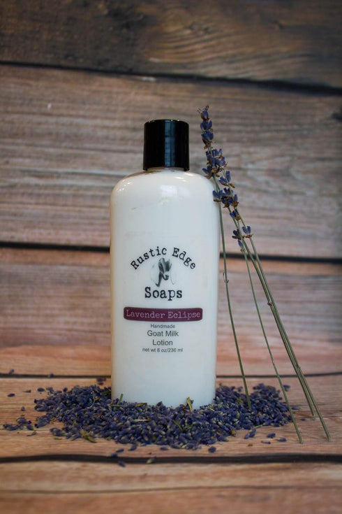 Rustic Edge Soaps 8 Oz. Lavender Eclipse Goat Milk Lotion