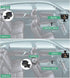 ZDAGELD 4.3" 1080P 150 360 Setup, 2 Baby Car Mirror for Back Seat Camera, Car Seat Mirror Baby Rear Facing Monitor