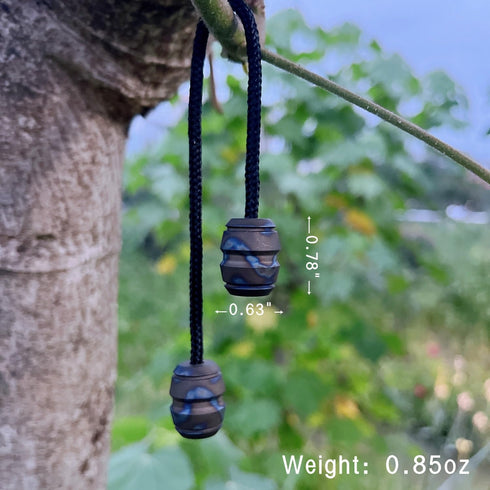 LXQQFUN EDC Titanium Alloy Fidget Beads, Parachute Cord Lanyard Beads Skill Toys, Worry Fidget Beads Leisure Toys