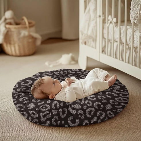 Hechitok Leopard Print Removable Newborn Lounger Cover Nursing Pillow Slipcover Soft Snug Fits Baby Lounger