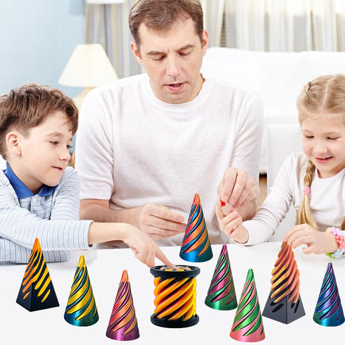 ajitxalr 6 Packs Valentines Day Gift for Kids Impossible Cone,Impossible Cones passthrough Impossible Pyramid