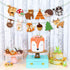 CC HOME Woodland Creatures Banner - Forest Animal Friends Bunting for Kids, Baby Shower, Birthday Party Decoration