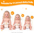 15 Set 17-24 Inch BABESIDE Pcs Reborn Baby Doll Accessories Diapers for Dolls Realistic Baby Doll Underwear with Cute