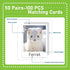 100 gisgfim PCS Memory Matching Game Animal Babies Concentration Memory Card Educational Game for Kids Adults A Fun