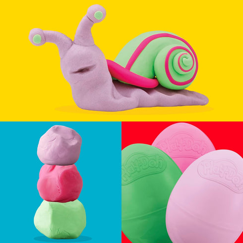24-Pack, 2 Play-Doh Eggs Dinosaur & Dragon Egg Hunt Toys, Modeling Compound for Birthday Gifts & Party Favors, Easter