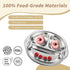 MR. CHOU Baby Plates with Suction - Stainless Steel Divided Toddler Plates, Compartment Suction Plate for High Chair