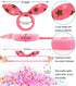 50pcs Children Hair Ties + 200pcs Rubber Bands, Cute Toddler Rabbit Ear Hair Ties, Seamless No Crease Ponytail Holders