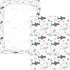 miaozhen 1 Pack 52x28 Cotton Baby Crib Sheets Comfy Breathable Cute Cartoon Tropical Shark White Toddler Mattresses