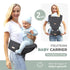 6-in-1 FRUITEAM Baby Carrier Newborn to Toddler, Ergonomic & Adjustable Baby Carrier with Lumbar Support for All