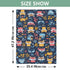 Dalzium Cute Wild Animals Fox Car Seat Cover Baby, Carseat Canopy Cover for Girl Boy, Breathable Baby Carrier Cover