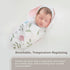100% 100, 47 47 inches, 1 Pack, Moonybaby Organic Swaddle Helps to Reduce The Moro Reflex, Certified by Oeko-TEX
