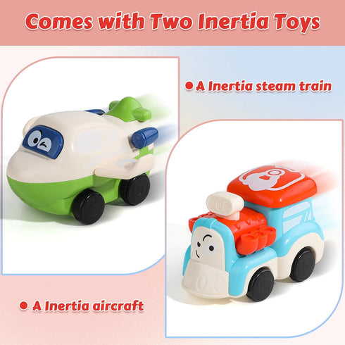 1+ 10-in-1 12-18 1 Montessori Toy for Year Old Girls, Musical Learning Bus Baby Toys for Months Present, Educational
