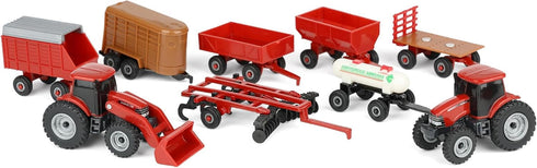 1/64 20 Set ZFN44091 ERTL Case IH Tractor and Vehicle Piece Value