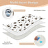 siphylline 52" 34" Black and White Illustration Design Stars Brown Extra Large Resuable Changing Pad Covers Water