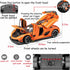 Toy Cars Model Koenigsegg Jesko, 1/24 Orange Alloy Die-cast Vehicle with Sound and Light