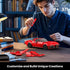 Set 332 Mould King Super Sports Car Building with Display Case, Piece Race Car Model Construction Toy for Boys