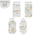 GRSSDER 2 Pack Stretchy Ultra Soft Fitted Bassinet Sheet Set for Girls, Universal Fit for Baby Cradle, Watercolor