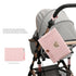 Quilted Baby Wipes and Diaper Bag Quilted Wipe Pouch Cute Diaper Bag Portable Hanging Wet Wipes Bag for Stroller (Teddy