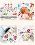 50x50 Baby Play Mat, Mat with Super Soft Touch, Activity Mat with Upgraded Anti-Slip Bottom, Machine Washable Crawling