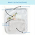 2 Pack 100% Mulberry 23 Momme PROMEED Silk Crib Sleeve for Baby Hair Loss Prevention, Premium Natural Silk Bassinet