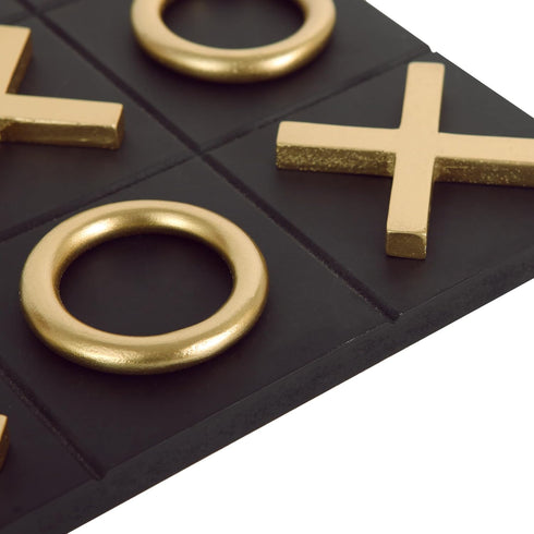 12x12 Inch NIKKY HOME Tic Tac Toe Wood Game Board Classic Coffee Table Decor Modern Wooden Travel Game for Family