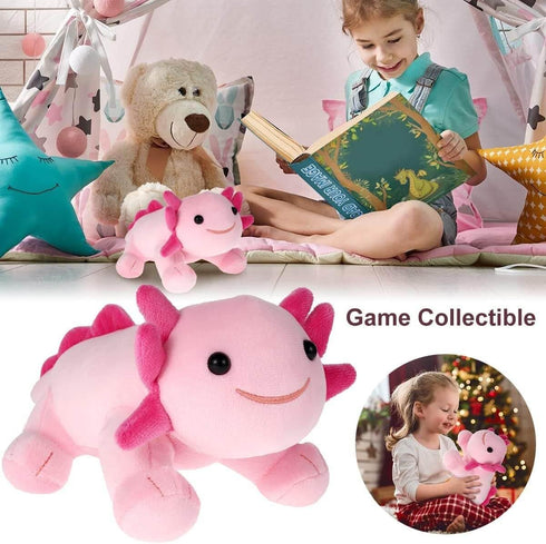 Axolotl Plush Toy - 10.8” Soft Cute Stuffed Cotton Pillow - Kawaii Salamander Animal Gift for Boys & Girls