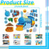 T-Antrix 24 Sheets Make A Train Stickers Make Your Own Stickers for Kids Toddlers with Steam, Freight, Bullet & Trolley