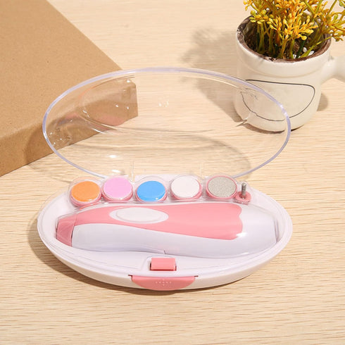 Trimmer, Trimmer Set Baby Electric Nail LED Baby Nail File Electric Nail Manicure Toes Fingernails Care Trim Polish Kit