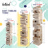 GOTHINK Giant Tumble Tower Game, Large 54pcs Wooden Blocks for Outside Yard Games, Timber Stacking Game Night Toy Gift