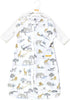 Unisex Long-Sleeve Cotton Wearable Sleeping Bag for Babies