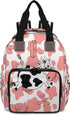 Mularoka Milk Cow Tattoo Diaper Bag Backpack with Insulated Pockets USB Charging Port
