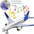 Blue Bump and Go Airplane Toy with Lights and Sounds