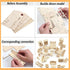 LOVEINUSA DIY Wooden Dollhouse Furniture Set, 3D Puzzle Miniature Room Accessories