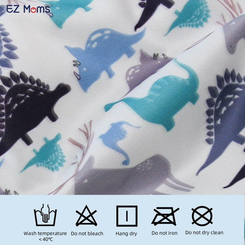 10 Pack 2T EZ Moms Cloth Diaper Cover for Boys Reusable Rubber Pants for Toddlers Plastic Diaper Covers for Toddlers