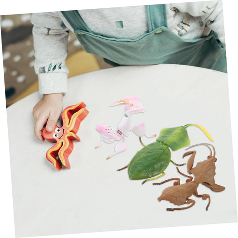 TOYANDONA Desktop Decor - 3pcs Plastic Playes Realistic Simulation Model Small Mantis Decoration