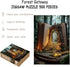 STYISHANG 500 20.47x14.96 Inches, 1:1 Puzzles for Adults Pieces, Green Book Jigsaw Puzzles - Forest Gateway, Impossible