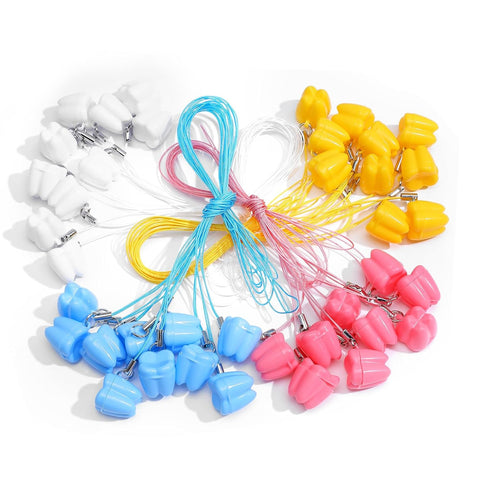 Ptwola Teeth Saver Necklace 40 Pack Milk Tooth Storage Box Tooth Fairy Box