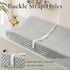 Homiest 2 Pack Changing Pad Cover, White + Light Gray Changing Table Sheets, Ultra Soft Fleece Minky Dot Fabric