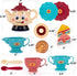 ArtCreativity 19-Piece Musical Tea Set for Girls - Toddler Tea Party Set with Motion-Activated Sound, Music, Lights