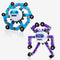 2 PCS Transformable Fidget Spinners Toys for Kids and Adults Stress Relief