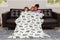 SqtmuHLuo 60x80inch Baby Blanket Boys Girls Moose Bear Deer Baby Nursery Bed Blanket Soft Flannel Swaddles Toddler