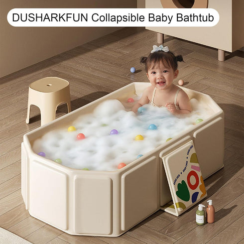Collapsible Baby Bathtub, Portable & Foldable Bathtub for Newborns to Toddlers, Easy to Store, Lightweight for Home