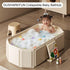Collapsible Baby Bathtub, Portable & Foldable Bathtub for Newborns to Toddlers, Easy to Store, Lightweight for Home