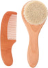 Baby Hair Brush and Comb Set for Newborns 2pcs Wool Brush and