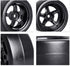 Hobbypark 12mm Hex 1/10 RC Drift Tires, Hard Plastic Wheels for Tamiya HPI Traxxas Kyosho Redcat HSP (Set of 4)