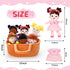 Basket of 8" Plush Diversity Baby Dolls - 6 Piece Set with Interchangeable Clothes for All Ages