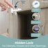 Pack Inaya Complete Baby Proofing Kit - Child Safety Hidden Locks for Cabinets & Drawers, Adjustable Safety Latches