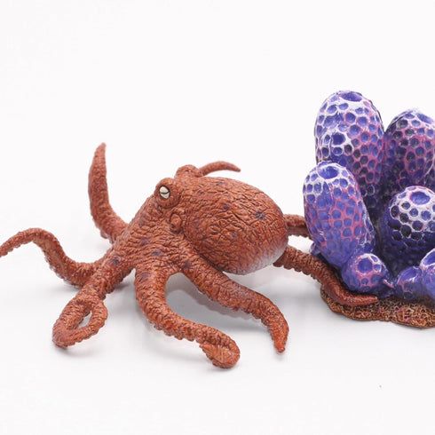 Gemini&Genius Octopus Toys for Kids - Realistic Octopus Figurine Toy - Under The Sea Life Figure Educational Gift and
