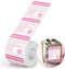 300pcs Square Food Allergy Stickers, Waterproof Allergen Warning Stickers for Party, Restaurants, Kitchen