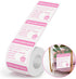 300pcs Square Food Allergy Stickers, Waterproof Allergen Warning Stickers for Party, Restaurants, Kitchen